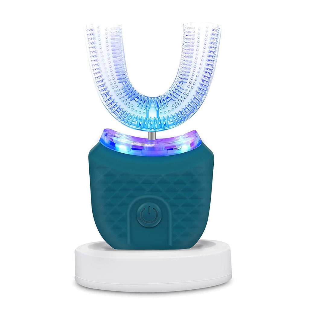 Ultrasonic Electric Toothbrush U Shaped Automatic Toothbrush for Adults 360° Whole Mouth Toothbrush Whitening IPX7 Waterproof